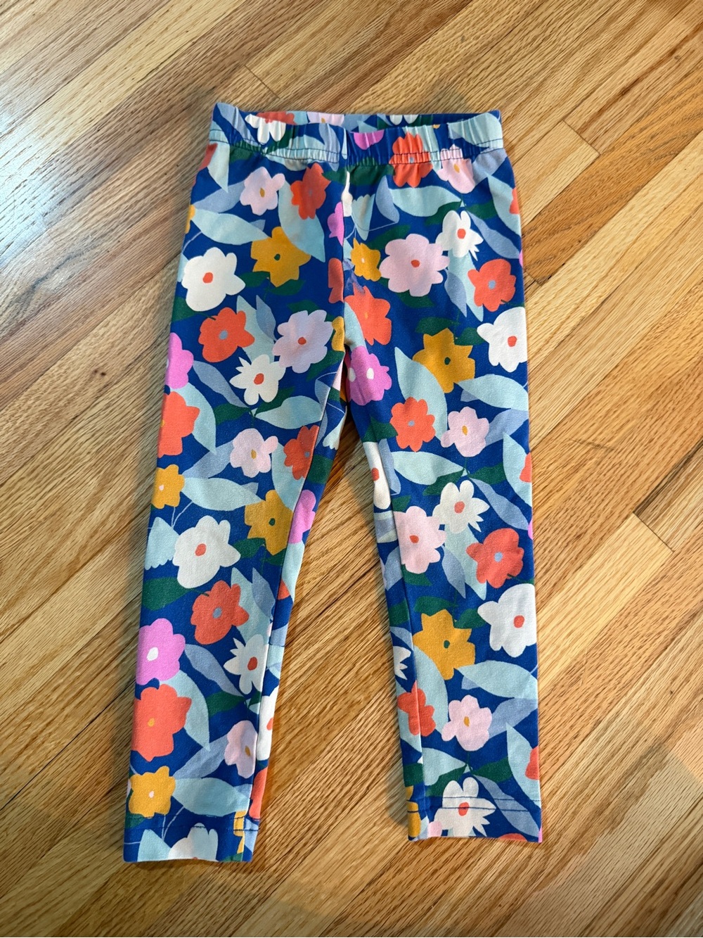 Hanna Andersson Floral Print Girls' Leggings- 3T
